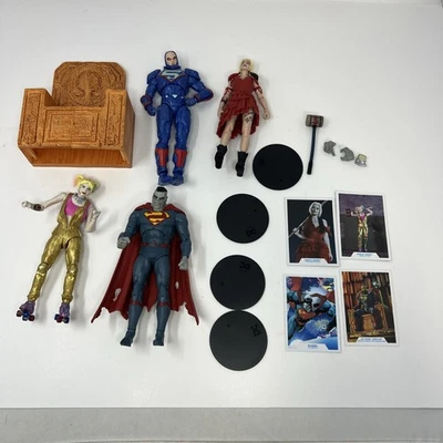 Lote de 4 Mcfarlane DC Multiverse Harley Quinn Bizarro Lex Luthor Power Suit Foto 1 de 4