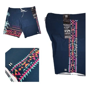 Billabong Board Shorts Para Hombre Talla 36 D Bah Airlite Natación Surf Tropical Azul DBK - Imagen 1 de 8