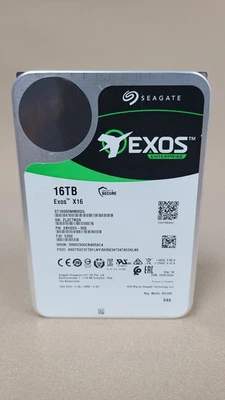 Seagate Exos X16 ST16000NM002G 3.5" 16TB 7.2K 12Gb/s SAS HDD Drive PN:2KH203-002 - Image 1 of 4
