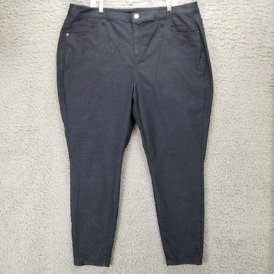 Jeans ajustados Lane Bryant para mujer 24 negros elásticos Foto 1 de 4