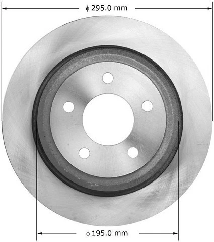 Rotor de freno de disco Bendix PRT6052 BENDIX para 10-11 Ford Mazda B2300 B4000 Ranger Foto 1 de 4