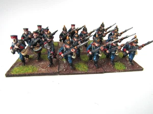 A16 FRANCO PRUSSIAN WAR - PRUSSIAN INFANTRY MODELS X 18 28MM WELL PAINTED METAL - Picture 1 of 8
