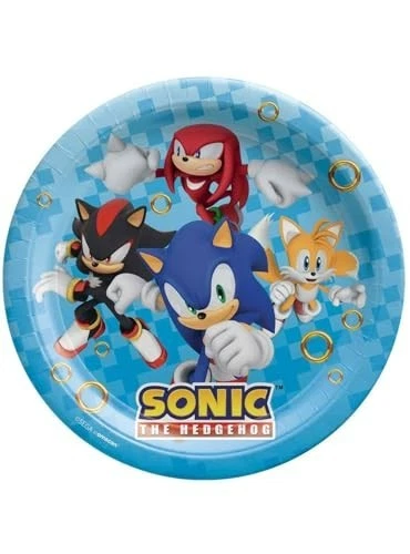 Sonic The Hedgehog Round 9" Paper Plates (8 count) - Image 1 of 1
