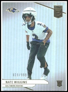 2024 Donruss Elite #157 Nate Wiggins Rookie #/999 Baltimore Ravens - Picture 1 of 2