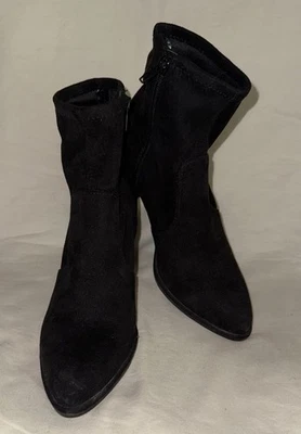 Botines Nine West Talla 6 Negro Gamuza Cremallera Foto 1 de 4