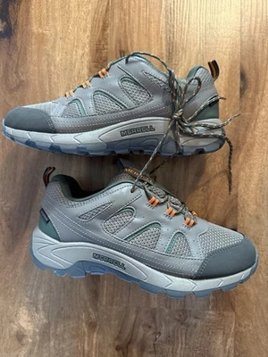 Zapatos de Senderismo Merrell Talla 6M MK26471 Gris Verde Naranja Usados en Excelente Condición Foto 1 de 4