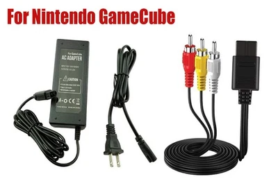 Fuente de alimentación de CA Audio Video RCA Cargador Cable Adaptador para Nintendo GameCube Cube Foto 1 de 4
