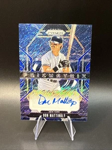 Don Mattingly 2025 Panini Prizm #PA-DM Blue Shimmer Prismatrix Auto /8 Yankees - Bild 1 von 2
