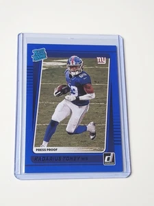 Panini Donruss 2021 Kadarius Toney Giants Rated Rookie RC Blue Press Proof - Bild 1 von 2