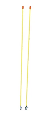 JLP 6 Ft Tall 1/4 In Pole Snow Plow Marker Set Guide Blade Safety Yellow - Image 1 of 4