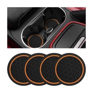 KHGUZ 4PCS Car Cup Coasters, Non-Slip Automotive Insert Cup Holder Pad, Water... - Imagen 1 de 6