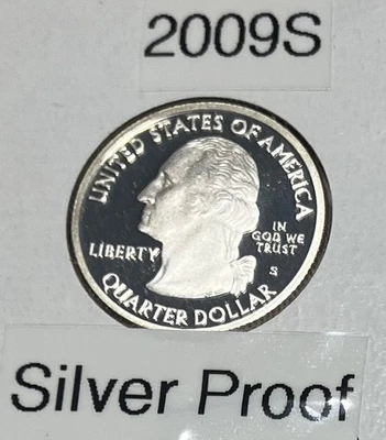 2009- 6 State Quarters (US Territories and DC) all Silver Proof - Image 1 of 4