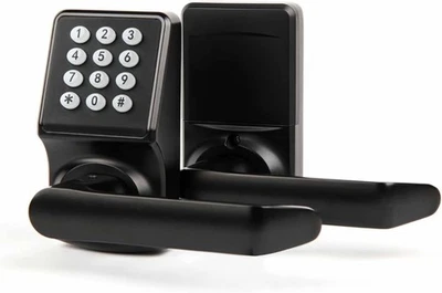 Keypad Door Lock with Handle-Keyless Entry Door Lock -Matte Black - Image 1 of 4
