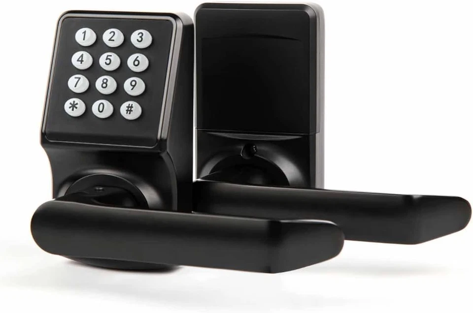 Keypad Door Lock with Handle-Keyless Entry Door Lock -Matte Black - Image 1 of 4