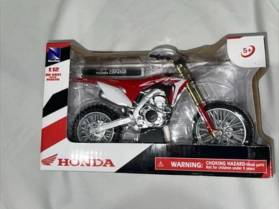 NEW RAY 1:12 Scale Replica HONDA CRF450R CRF 450 Racing Dirt Bike Toy 8" L 2017 - Image 1 of 4