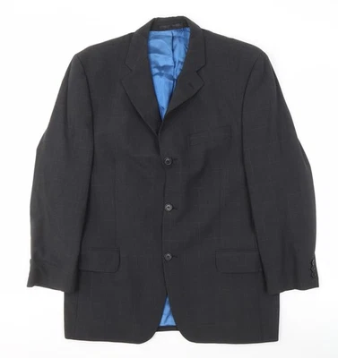 Daniel Hechter Men's Grey Check 40 Short Blazer - Image 1 of 4