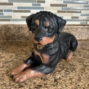 Vintage Rottweiler Dog Sculpture Door Stop 10.5" Sandicast? - Picture 1 of 9