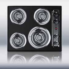 New in Box Black 24" Electric Cooktop Surface Unit Still High Temp Burners