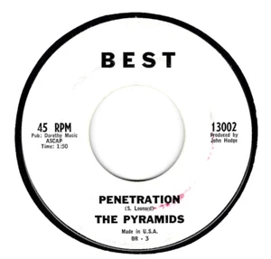 45RPM, PYRAMIDS ' PENETRATION ' EXC ' ROCK INSTRUMENTAL ' SURF ' - Picture 1 of 2