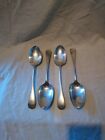 4 X Antique Wh & S William Hutton & Sons Silver Plated Tablespoons Circa 1849