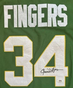 Rollie Fingers Signed Autographed Oakland Athletics Mitchell and Ness Jersey PSA - Picture 1 of 3