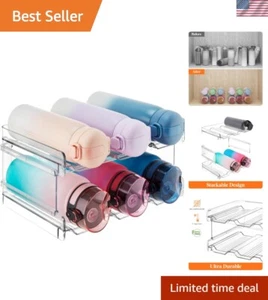 Stackable Bottle Organizer for Kitchen Pantry & Fridge Storage, 6-Bottle 2-Pack - Picture 1 of 11