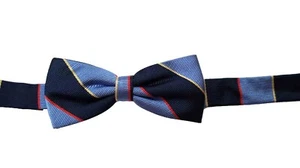 Boy's Child's Brooks Brothers Bow Tie Striped Silk Pre-Tied Adjustable - Picture 1 of 2