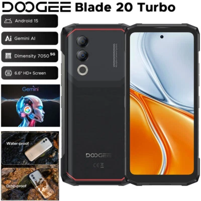 DOOGEE Blade 20 Turbo 5G 4G AI Rugged Phone Android 15 Outdoors Mobile Unlocked - Image 1 of 4