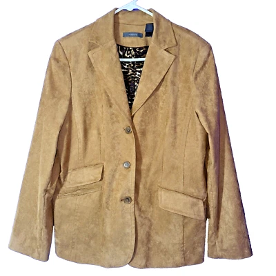 Chaqueta Blazer Vintage Liz Claiborne Gamuza Mujer’s Talla 16 ENVÍO GRATUITO Foto 1 de 4