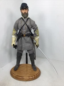 1/6 C.S.A. CONFEDERATE GENERAL T.J.”STONEWALL” JACKSON U.S.CIVIL WAR + OAK STAND - Picture 1 of 24