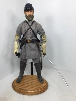 1/6 C.S.A. CONFEDERATE GENERAL T.J.”STONEWALL” JACKSON U.S.CIVIL WAR + OAK STAND - Image 1 of 4