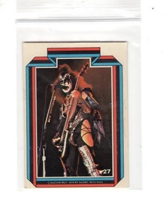 KISS COLLECTOR CARD PUZZLE PIECE #27 1978 DONRUSS AND AUCOIN MGT - Imagen 1 de 2