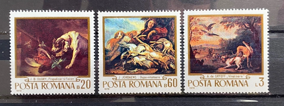 Румыния 1970 охота 3 значение MNH FM187 - Изображение 1 из 1