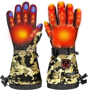 Heated Gloves for Men Women, Ski Winter Gloves 7.4V 22.2Wh Rechargeable Battery - Picture 1 of 6