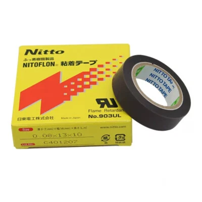 Cinta adhesiva aislante resistente al calor película Nitto 903UL-PTFE - 0,08 mm x 13 mm x 10 m Foto 1 de 3