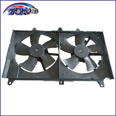 Dual Radiator Cooling Fan Blade Motor Assembly For 2003-2008 Infiniti FX35 - Imagem 1 de 4