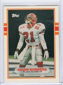 Tarjeta de novato intercambiada Topps deion Sanders 1989 #30T - Falcons - Imagen 1 de 1