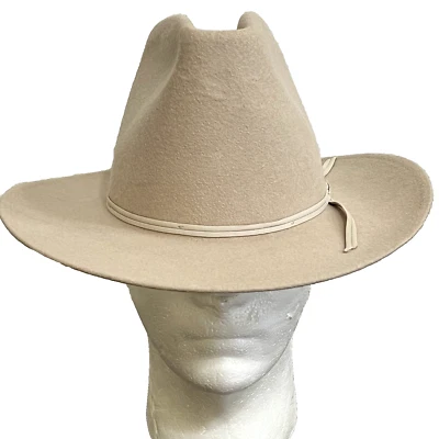 Sombrero vaquero occidental Rockmount Ranch Wear 100 % lana de colección talla mediana Foto 1 de 4