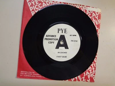 FIRST GEAR: (w/Jimmy Page Of Led Zeppelin) 'In' Crowd-U.K. 7" 65 Pye 7N 15763 DJ - Image 1 of 2