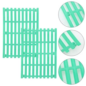 2 Pcs Rabbit Cage Mat Net Hamster Foot Mats Household Bunny Pads - Picture 1 of 12