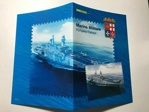 2006 Poste Italiane Filatelia Folder Filatelico Marina Militare Portaerei Cavour - Imagen 1 de 2