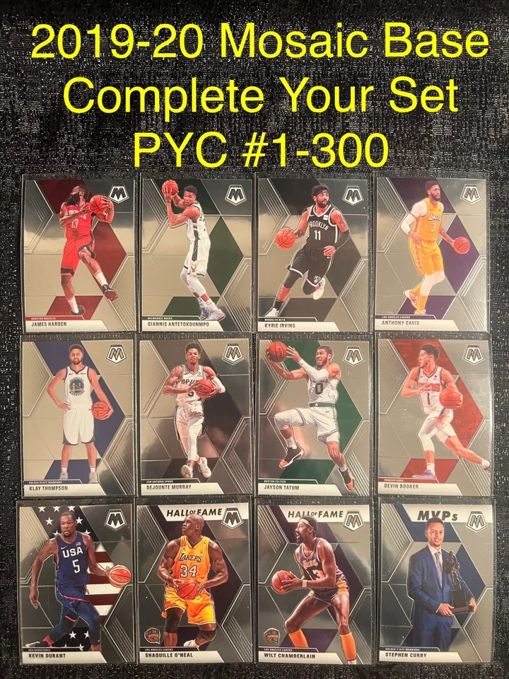 2019-20 Panini Mosaic Basketball Base You Pick Complete Your Set Card #1-300 PYC - Image 1 of 1