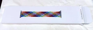 Apple Watch Rainbow Pride Edition Braided Solo Loop Strap 44mm Size 9 + Box Used - Picture 1 of 7