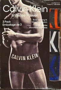 Men’s Calvin Klein 3 Pack Low rise Trunk Microfiber Stretch Classic Fit XXL NWT - Picture 1 of 2