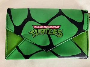 Vintage Nickelodeon Teenage Mutant Ninja Turtles Clutch Purse Wallet Girls 2014 - Picture 1 of 9