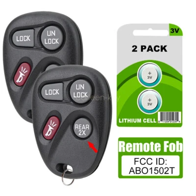 2 para Pontiac Firebird 1996 1997 1998 1999 2000 2001 2002 entrada remota sin llave Foto 1 de 4