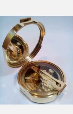 Lot Of 5 Nautical Antique Vintage Heavy Weight 4"Brass Direction Brunton Compass - Изображение 1 из 4