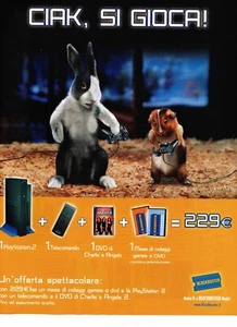 Pubblicità advertising italian poster BLOCKBUSTER Playstation 2 promo PS2 29x23c - Picture 1 of 1