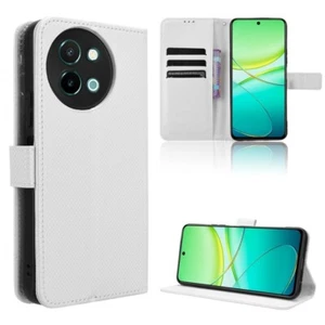 For vivo Y38 5G / Y200i 5G Diamond Texture Leather Phone Case COVER SHELL - Photo 1 sur 1