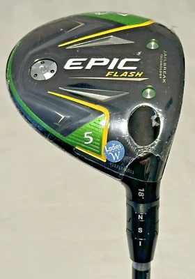 NEW Callaway Women’s Epic Flash Fairway Wood - 5 wood - 55g - Adj 17 - 20* - RH - Image 1 of 4